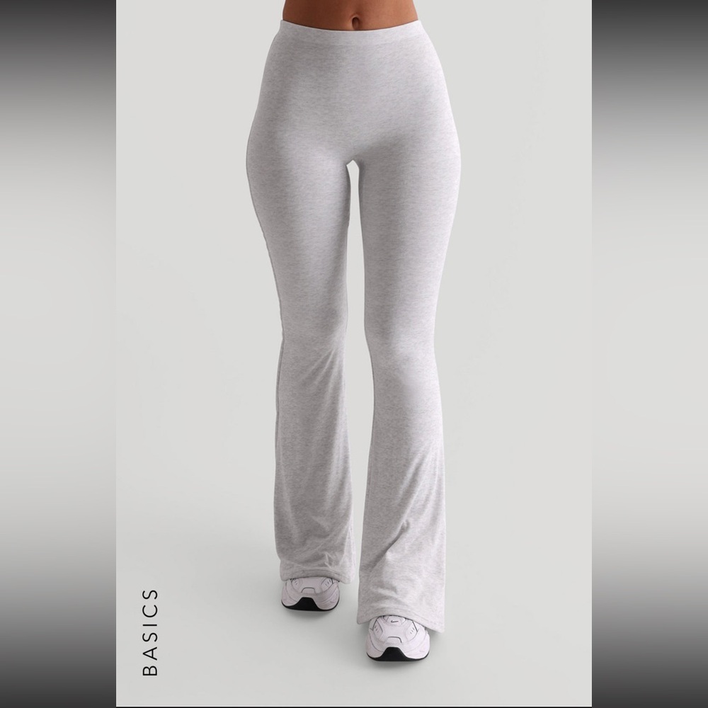 MyOutfitOnline PRO-TECHNICAL FLARED LEGGINGS - LIGHT HEATHER GRAY